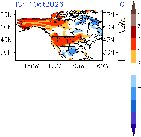 Monthly temperature anomaly - November 2026