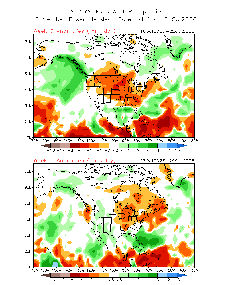 Weeks 3-4 precipitation