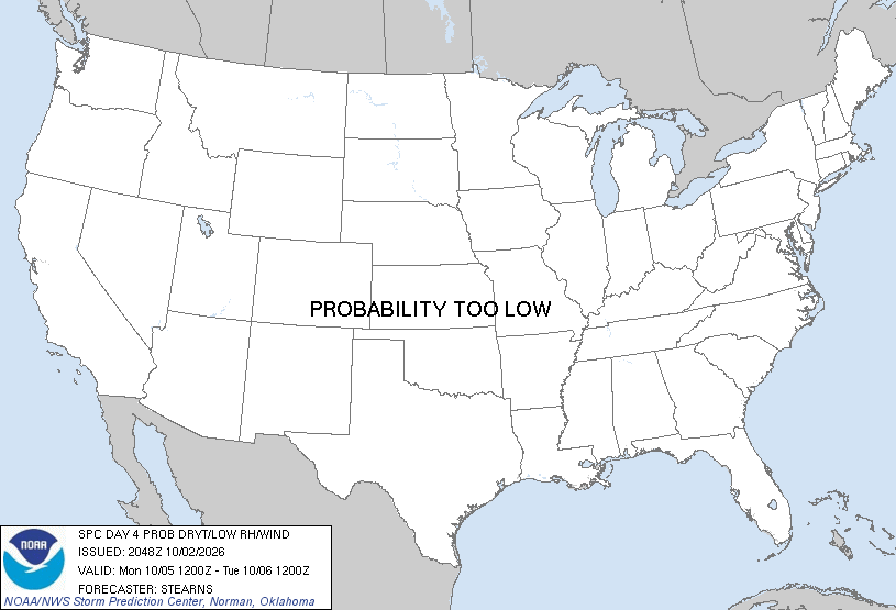 Day 4 fire probability