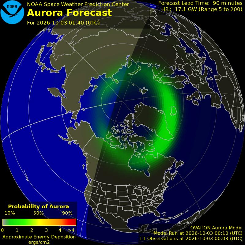 OVATION aurora nowcast